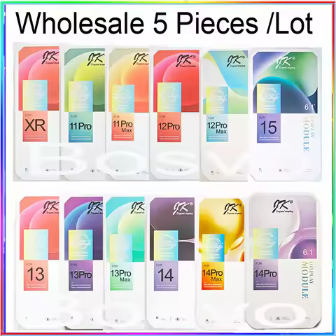 Wholesale 5 pieces / Lot For iPhone XR X XS 11 12 13 14 15 16 PRO MAX PLUS Mini Screen Display LCD W