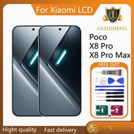 Original AMOLED Poco X8 Pro X8 Pro Max 5G LCD Display Touch Screen Replacement