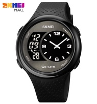 SKMEI 1899 Đồng Hồ Thể Thao Nam 3 Lần EL Light Dây Polyurethane Không Gây Dị Ứng Chống Nước 30M
