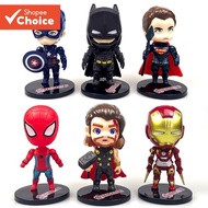 6 PCS Avengers Birthday Cake Decoration Spider-Man, Batman, Iron Man Birthday Cake Decoration Orname