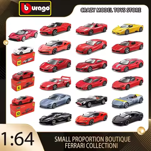 Bburago 1:64 Ferrari Collectioni Laferrari 599 GTO F50 F40 458 Spider Speciale Enzo 488 GTB SF90 Str