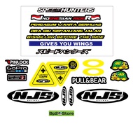 NJS Helmet Sticker Package NJS Helmet Sticker Set