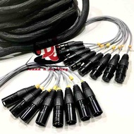 dây Mic trống 8 Jack đực cái 5m dây micro drum 8 đầu giắt đực cái chân đế micro đứng jack micro vỏ m