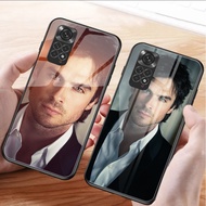 The Vampire Diaries Damon Salvatore Ian Somerhalder Tempered Glass Phone Case For Xiaomi Redmi Note 