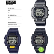 [W-737H SERIES] CASIO SPORT MEN WATCH RUBBER STRAP W-737H