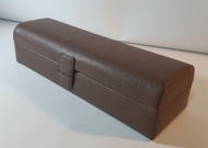 Watch Box 6 watch กล่องใส่นาฬิกา 6 เรือน หนังวัวแท้ ซับในกำมะหยี่ A04-075 ขนาด 10.5x31x8 cm (สีน้ำตา