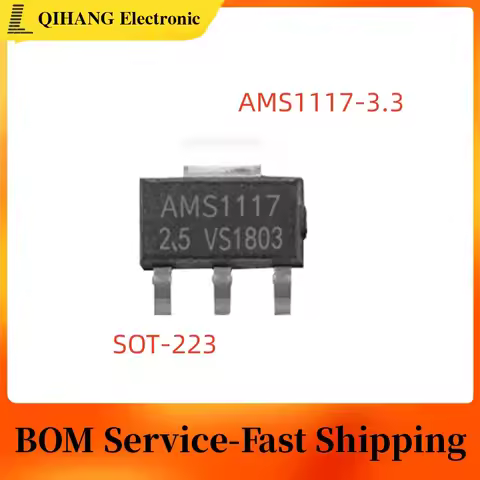 10-100pcs AMS1117-3.3 AMS1117 LM1117 1117 3.3V 1A Voltage Regulato