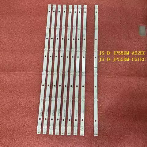 LED Backlight Strip(9) For BBK 55LEX-8158/UTS2 AKTV JS-D-JP55DM-A62EC C61EC 55DM1000/600MA-2BIN 55DM