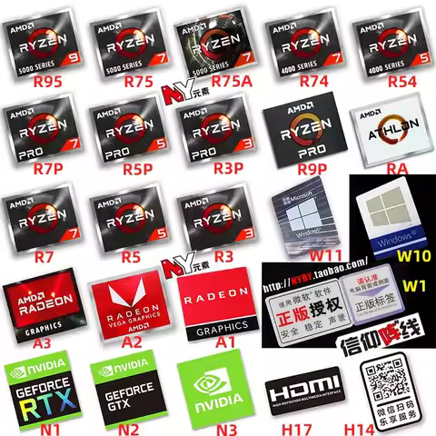 Special AMD Ryzen Label Sticker For Laptop PC Tablet Desktop Computer Mobile Digital Camera Personal