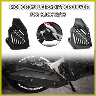 ◎ ▨ ✬ HONDA MOTORCYCLE RADIATOR COVER For Honda Click 125I /150 V2/V3 RADIATOR COVER FORGED CARBON