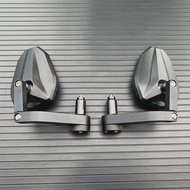 รถจักรยานยนต์ CNC ด้านหลังกระจกมองข้าง Handle Bar End Mirror Fit สําหรับ Ducati Monster 695 696 796