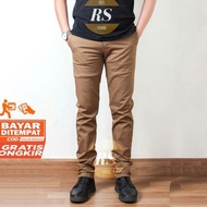 CODE R9J MEN'S CHINO PANTS ORIGINAL BIG SLIM FIT STRETCH CHINO PANTS SIZE 28 38