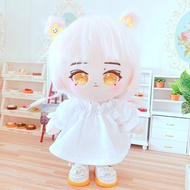 Kpop 20CM Cai Xukun Xiao Zhan Lisa Jennie Twice Yibo White Lace Princess Dress Toy Dolls Accessories