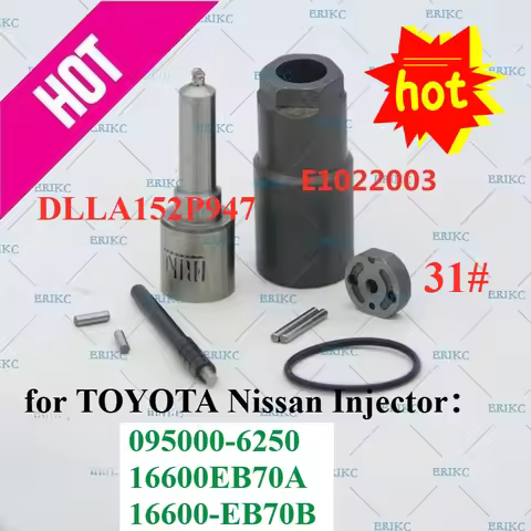 095000-6250 16600-EB70A DCRI106250 Injector Nozzle DLLA152P947 Valve Plate 31# Repair Kit 16600EB70A