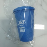 Water Glass With Lid dairy queen Dark Blue