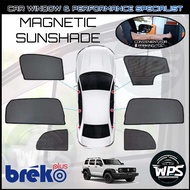 (Buatan Malaysia) GWM Tank 300 2024-2025 (6 Pcs) Breko Sun Shade Car Magnetic Sunshade [Rear Windscr