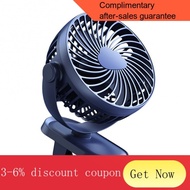 YQ8 Portable Adjustable Clip-on Fan Quiet USB Table Fan 3 Speeds Adjustable USB Cooling Fan for Outdoor Travel for Bedro
