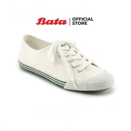 Bata บาจา รองเท้าผ้าใบแบบผูกเชือก รองเท้าผ้าใบแฟชั่น สำหรับผู้หญิง สีขาว รุ่น Tennis รหัส 5291006
