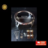 Ring ketipung ring kendang ukuran 22 cm krom V4 ring lebih tebel baut uk 10