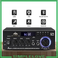 [Simple] AK45Pro Power Amplifier, with Mic 2 Channel Stereo System Digital Audio Receiver Stereo Pow