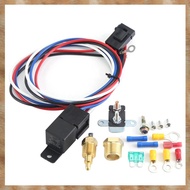 (OFWM) Car Cooling Fan Thermostat Switch Car Fan Sensor Relay Harness Kit 12v Automotive Fan Car Acc