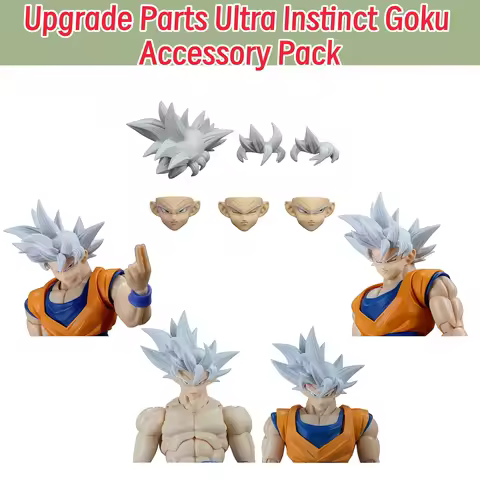 Upgrade Parts Ultra Instinct Goku Accessory Pack 1/12 Scale Head Sculpt Dragon Ball SHF In Stock