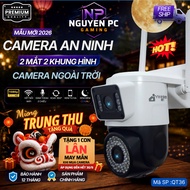 Yoosee Outdoor Camera QT36 2 Eyes 2 Frames, 360 Degree Rotation, Talk, Color Night Vision, Camera
