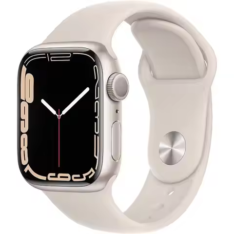 Apple Watch Series 7 Aluminum 41mm A2473 (GPS Only, No Cellular) Starlight - Refurbished Good Condit
