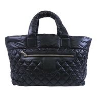 CHANEL 尼龍Coco Cocoon Large銀扣肩背袋