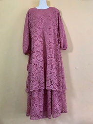 dress brukat tulang dress malaysia brokat cantik  / MAXI MUSLIM / GAMIS PESTA / GAMIS FASHION