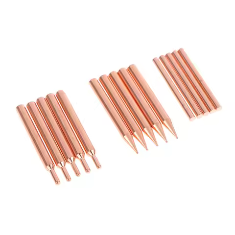 5/10Pcs Copper Handheld Spot Tip Welder Electrode Head Spot Welder Pen Purple Copper Spot Welding Ne