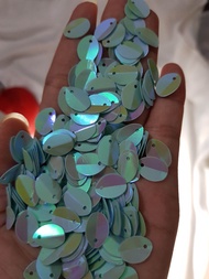 payet SEQUIN 8X13mm / payet daun / payet tekuk / daun lipat / daun tetes / payet daun oval