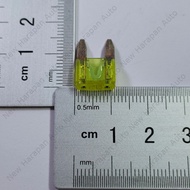 Mini Fuse 20A LF Little Yellow Plug-in Fuse Car Motorcycle Fuse