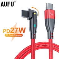AUFU 27W PD USB Cable for iPhone 14 13 Pro Max Fast Charging USB C Cable for iPhone12 11 Mini Xs Xr X 8 Data Cord Lightning Wire