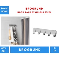 Rak dengan pengait berbahan baja tahan karat Tebal 4cm panjang 29 cm tinggi 7cm