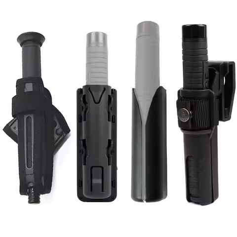 Tactical Baton Holder Pouch Case 360 Degree Rotating Baton Holster Duty Belt Baton Open Top Waist Ca