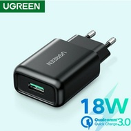 Kepala Charger Ugreen 18W USB A for Iphone Android QC 3.0