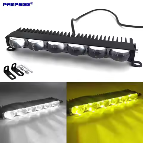 LED Headlight Bumper Fog Lamps Projector Lens Car Grill Light Work Light Mini Driving Light Auxiliar