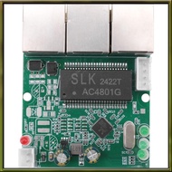Fast Switch Mini 3 Port Ethernet Switch 10 / 100mbps Network Switch Hub Pcb Module Board for System 