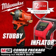 Milwaukee M12 Fuel 1/2" Stubby Impact Wrench Combo