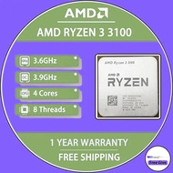Used AMD Ryzen 3 3100 R3 3100 3.6 GHz Quad-Core Eight-Thread 65W CPU Processor  Socket AM4