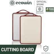 Ecowin 316 Stainless Steel Cutting Board Antibacterial Double-sided Purple Yellow High Strength Dura