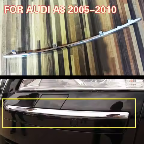 4E0 807 244AA 4E0 807 243AA for Audi A8 D3 2005-2010 Front Bumper Decorative Strip, Headlight Lower 