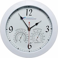 H-B DURAC Thermometer-Hygrometer Round Clock; -30/130F (B61700-0600)