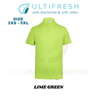 2XS - 7XL Polo T Shirt Men Short Sleeve Uniform Collar for man Ultifresh UDF05 2.0 Microfiber Polyes