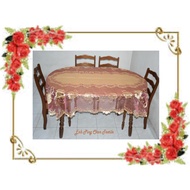 Lace Table Cloth (Oval) (6 Person Table 140cm*180cm)