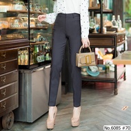 (S-2XL) Maristar : No.6085 กางเกงขายาว | Long Pants Fabric : Double Poplin เนื้อผ้านิ่มและยืดหยุ่น​ได้ดีมากๆ