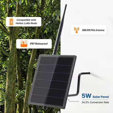 Heltec V4 LoRa Node D5L Solar-Powered Node Repeater Kit Sopport Meshtastic MeshCore ESP32 SX1262 nRF