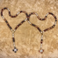Rosary: W/ St. Benedict Centerpiece and Cross Pendant; Size: 14 Inches Long;