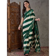 ✨ {RA}Ajrakh Trisha Saree | Semi Modal Silk Saree with Heavy Tassels | Elegant Traditional Ethnic We